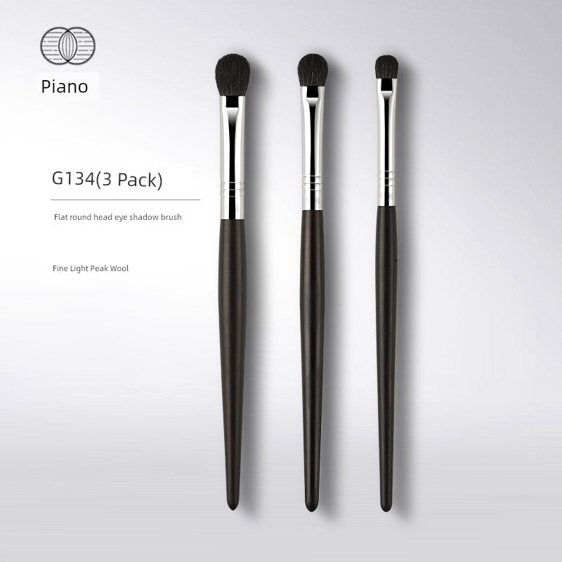 Piano Makeup Brush G Series G134 Flat round Head Color Brush Coloring Brush Eye Shadow Brush Animal Hair One Pack
