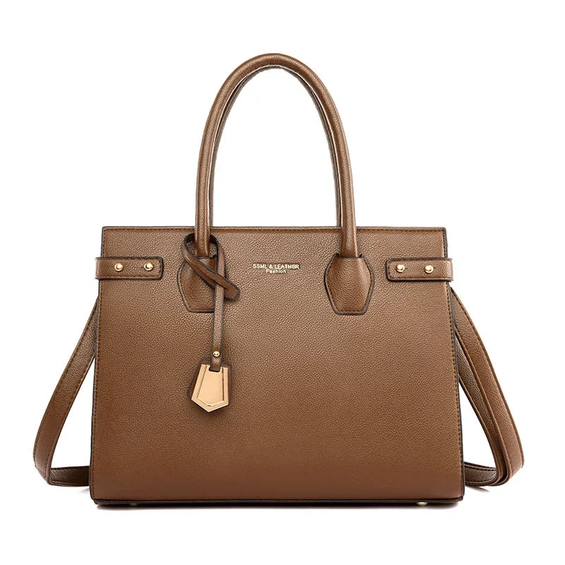 Genuine Handbags for Women 2025 New Luxury Ladies Hand Bags Female Leather Shoulder Top-Handle Crossbody Bags Casual Tote Sac