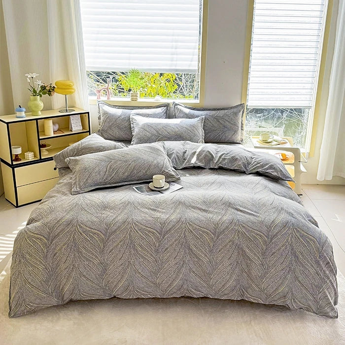 Black Marble Duvet Cover Sets Single/Queen/King Comforter Cover220x240 Reacive Printed Double Bed Cover200x200 Quilt Cover Sets
