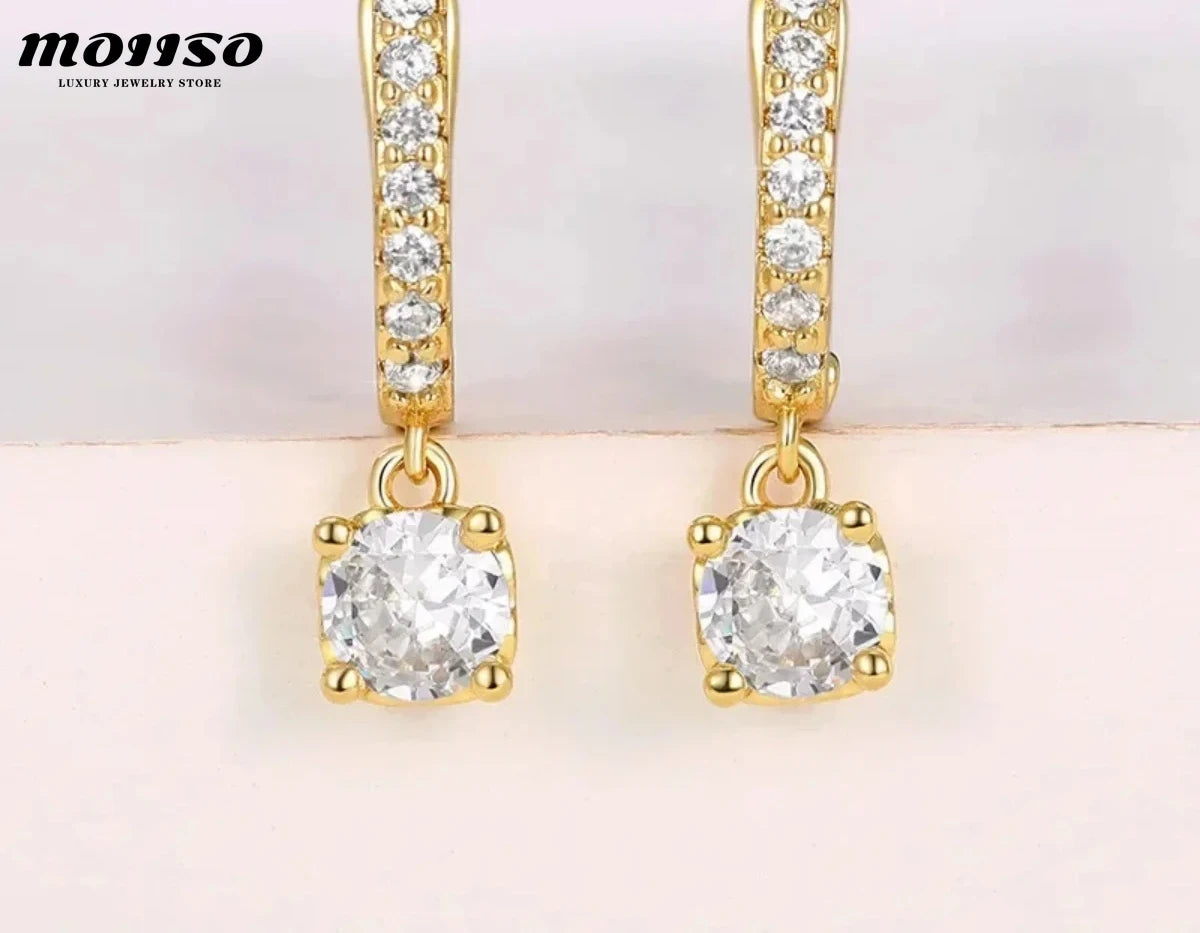 Elegant and Noble S925 Earring Pendant Shines with Charm, Essential Jewelry for Daily Work - Birthday Gift