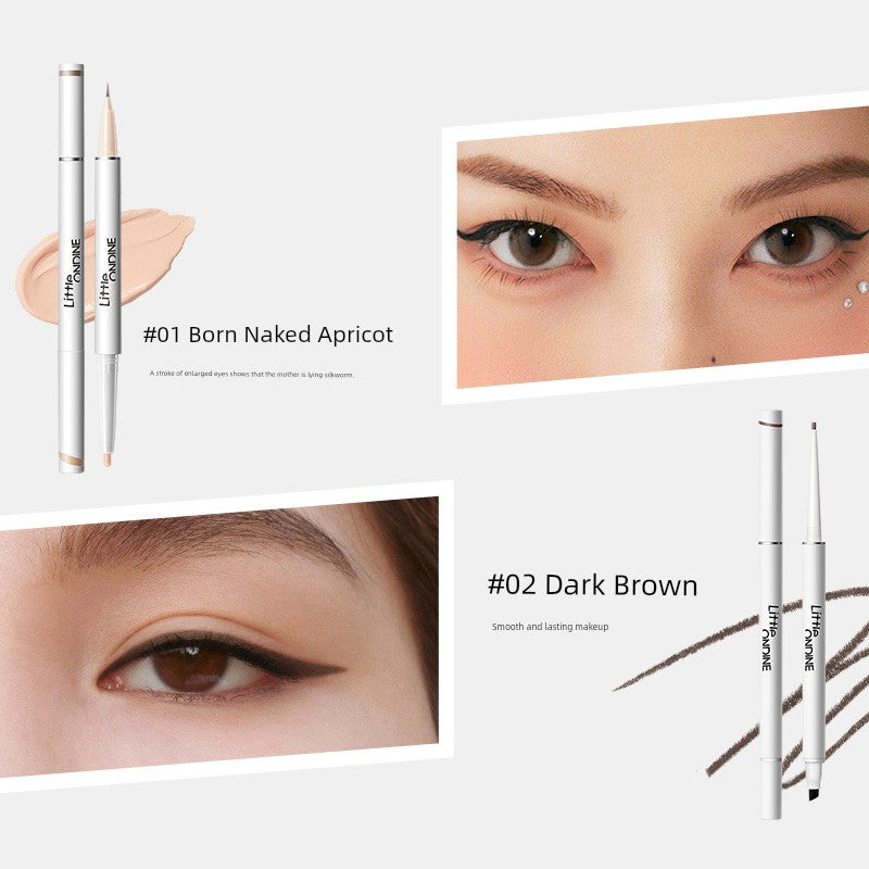Aoting Double-Headed Not Smudge Decolorizing Eyeliner