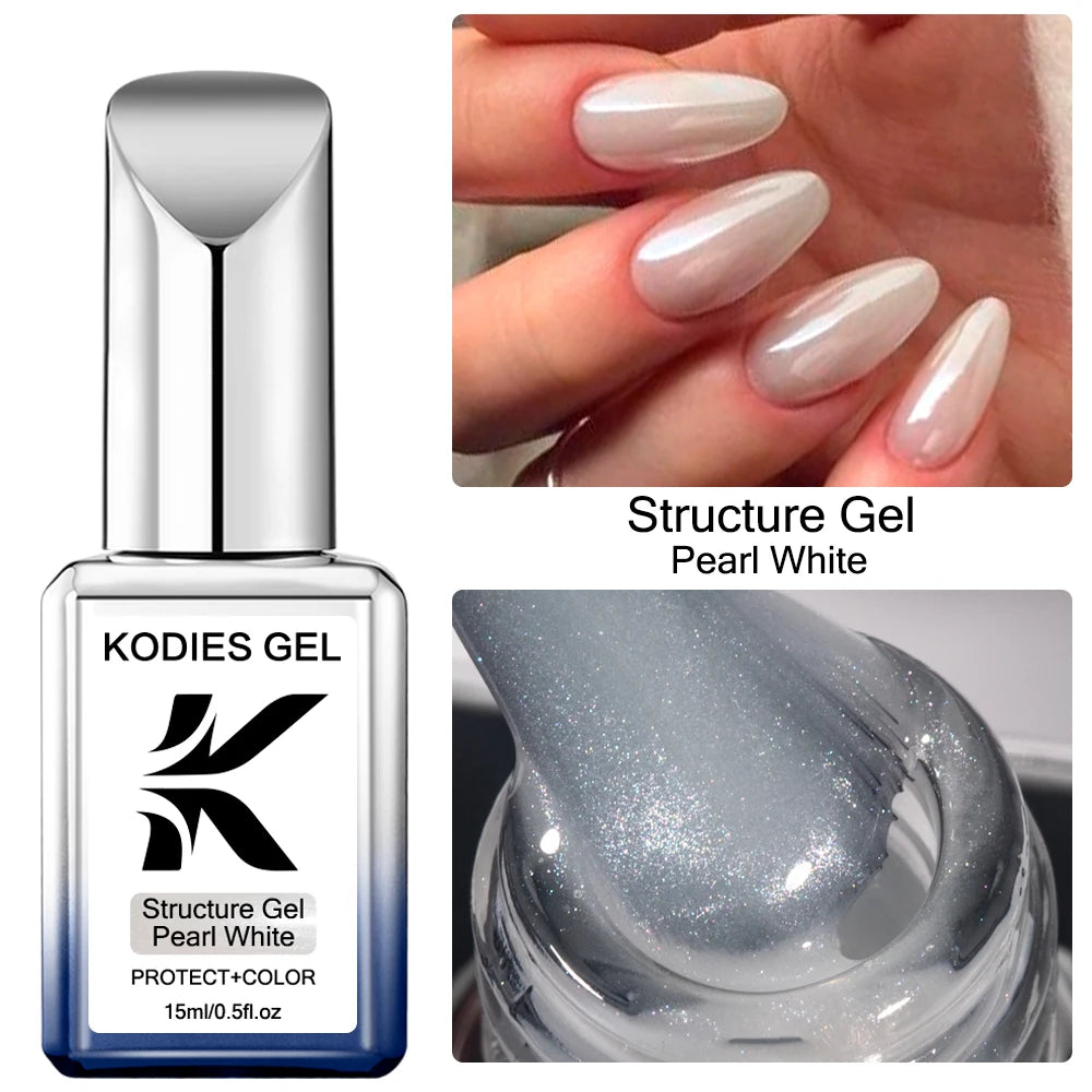 KODIES GEL Nude Pink Rubber Base Gel Nail Polish 15ML Structure Semi Permanent UV Base Camouflage Gel Varnish Manicure Nails Art