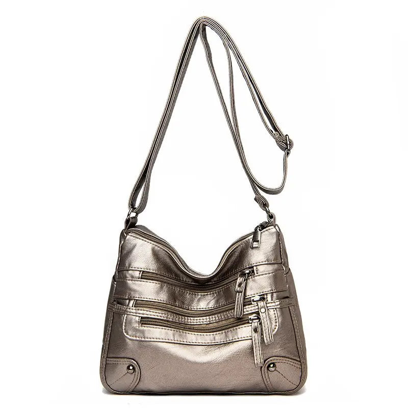 Bags For Women 2025 New Luxury Handbags Many Pocket Big Crossbody Bags Pu Leather High-Capacity Women Bags Designer Handbags