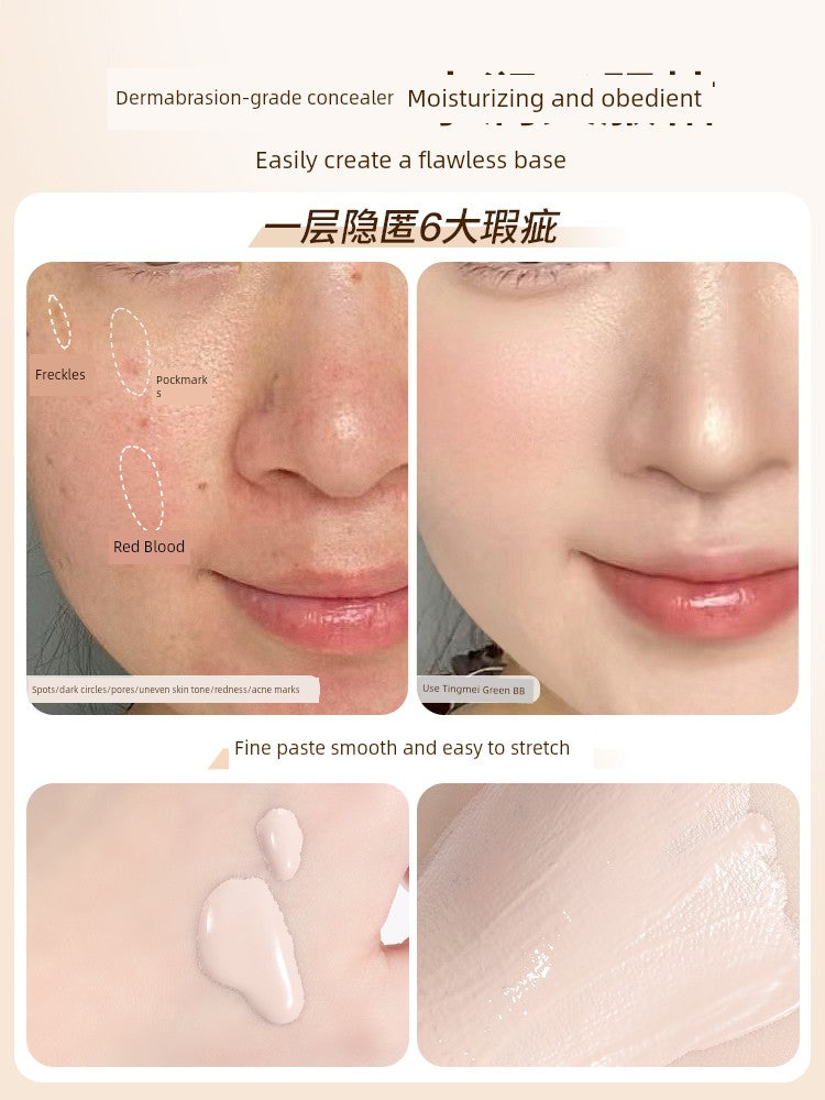 TIMIER Smear-Proof Makeup Long-Lasting Moisturizing Liquid Foundation BB Cream