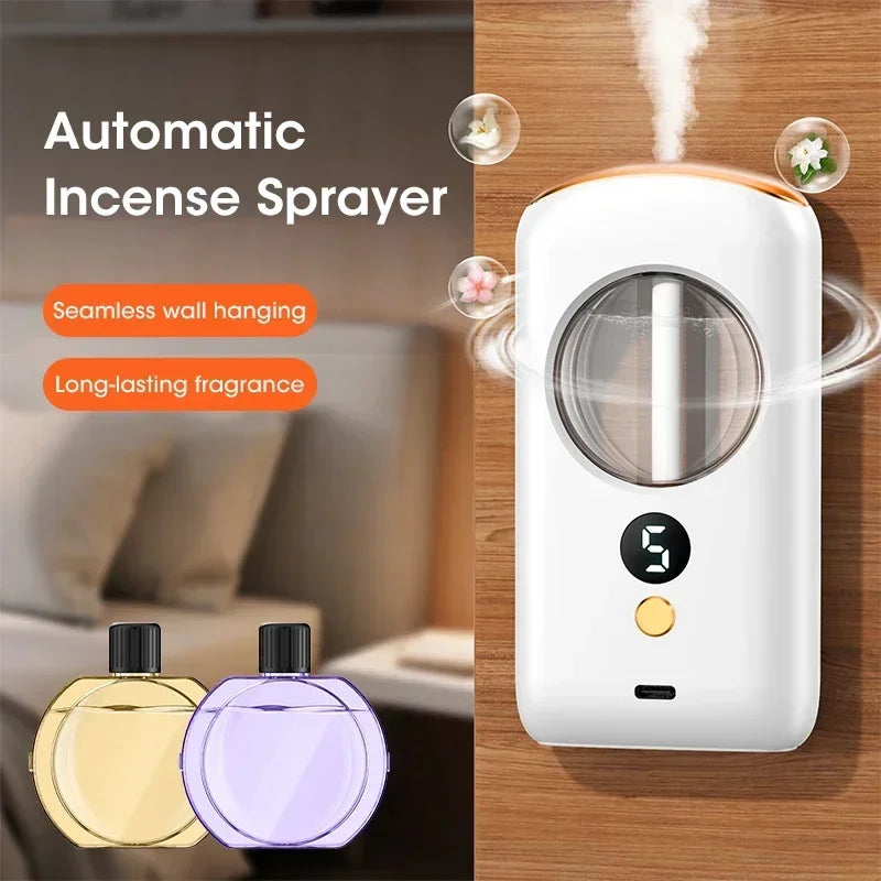 40ml Wall Mounted Essential Oils Diffuser Aroma Diffuser 5 Modes Air Freshener With Night Light Toilet Home Room Fragrance Gift