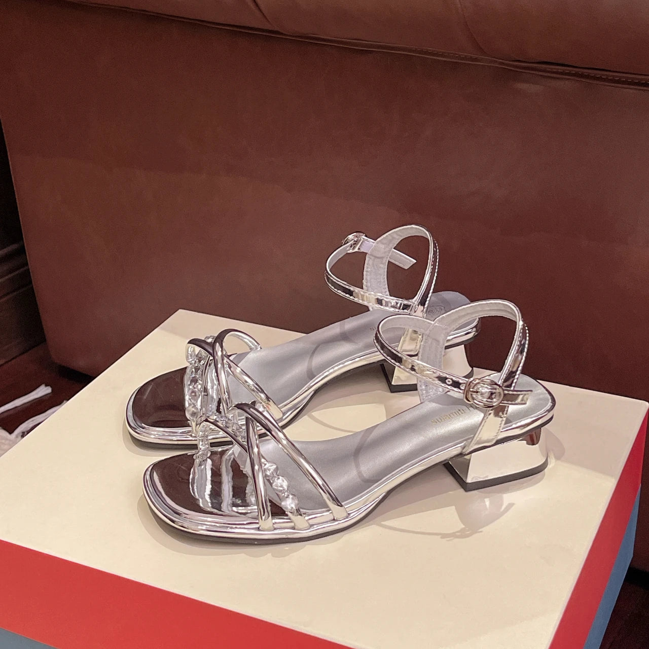 2025 NEW Sandals for Women Women'S Spring and Summer Fashion Leather Open Toe Sandals Strap Sandals for Women