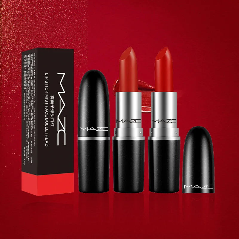 Bullet nose mouth red fog face matt moisturizing retro red mouth red makeup lipstick not easy to fade while holding makeup