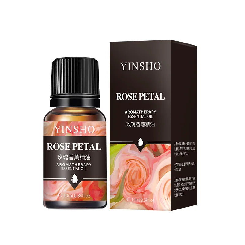 17 Flavors 10ml Essential Oils For Aroma Diffuser AirHumidifier Home Water-soluble Lavender Rose Eucalyptus White Peach Oolong