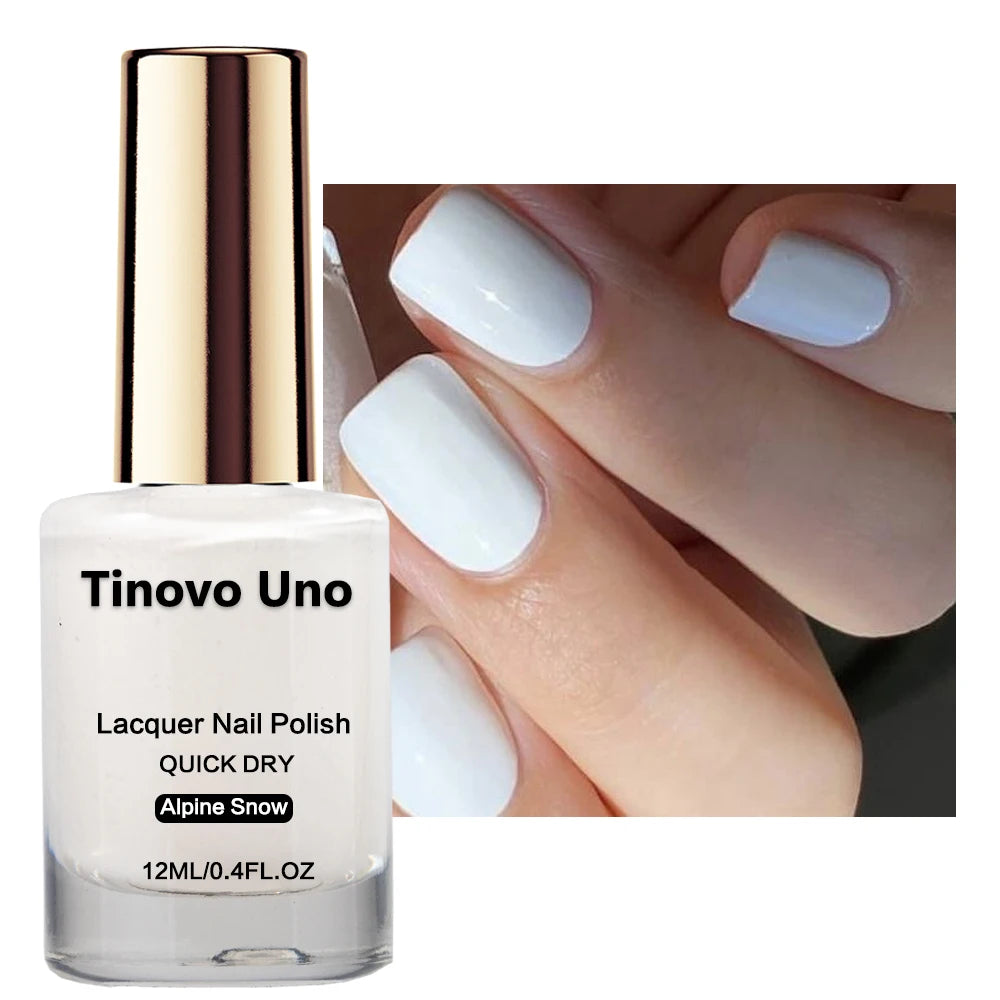 Tinovo Uno Metallic Blue Nail Polish Normal Regular Nail Lacquer Mirror Shine Finish Base Coat Top Oil Manicure Nail Supplies