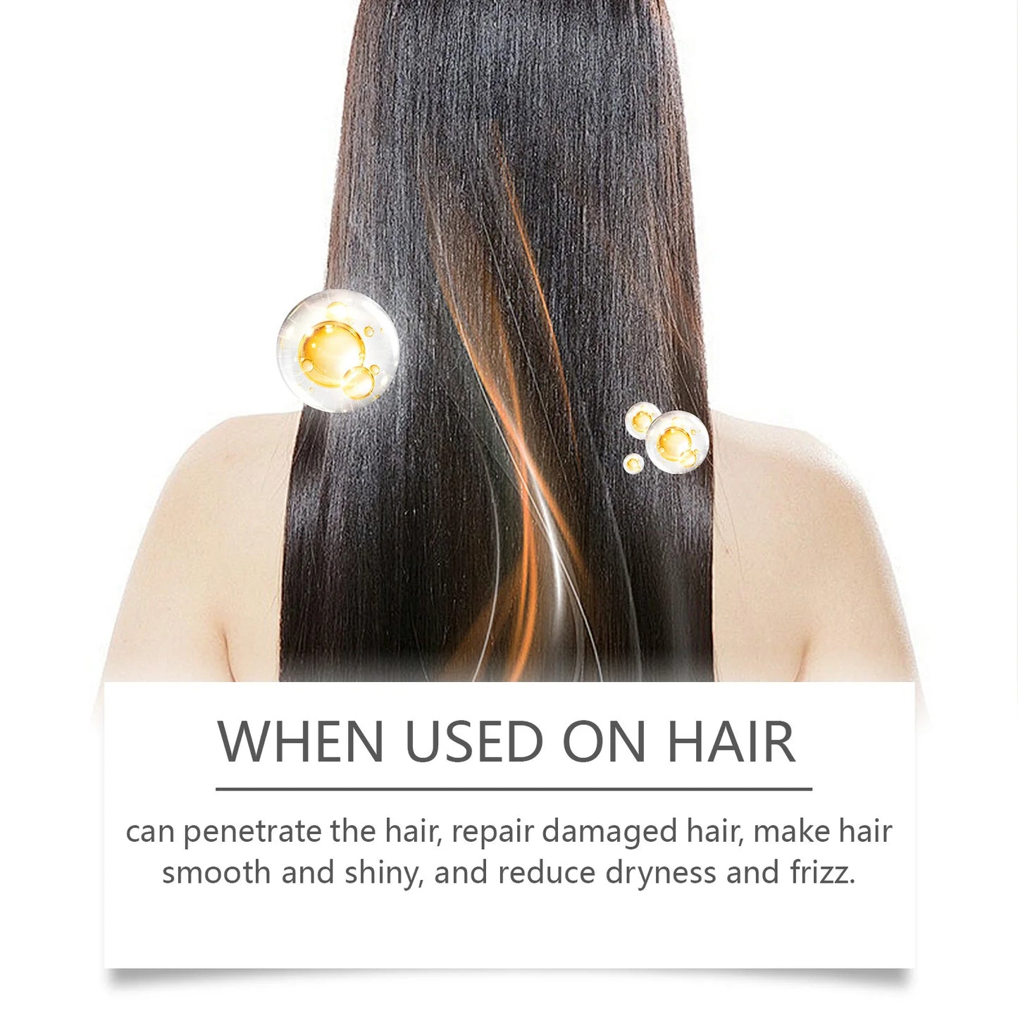 EELHOE Coconut Oil Hair Growth Products Anti-Frizz Hair Strengthener Moisturizing Skin Nourish Multifunctional Coconut Skin Oil