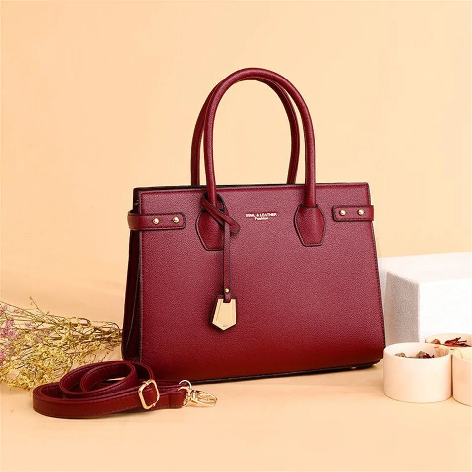 Genuine Handbags for Women 2025 New Luxury Ladies Hand Bags Female Leather Shoulder Top-Handle Crossbody Bags Casual Tote Sac