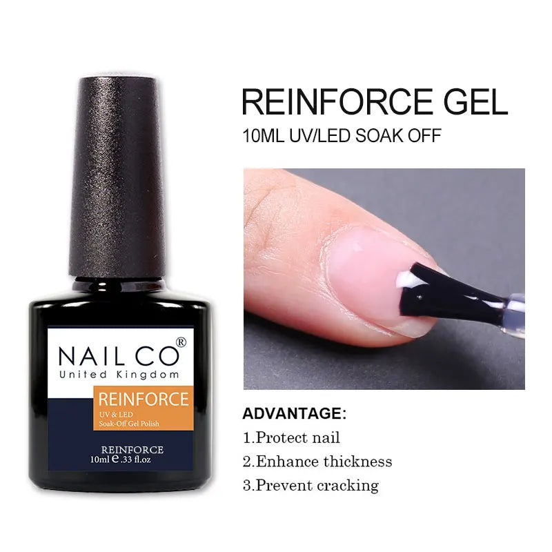 NAILCO 10ml Pearl Shell Color UV Gel Nail Polish Semi Permanent Golden Nail Art Gel Varnish Hybrid Nail Gel Polish Manicure Base