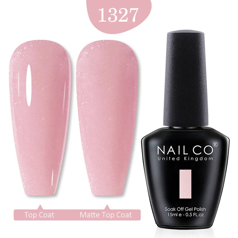 NAILCO 15ml Gel Nail Polish Semi-permanent Hybrid Varnish Black Red Color Gel Polish Nail Art UV Nail Supplies For Professionals