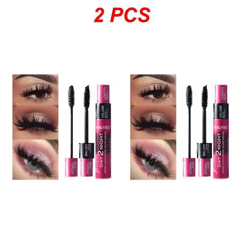 Black Curled Lashes Mascara Lengthens Eyelashes Extra Volume Long Lasting Waterproof Natural Quick Drying Lashes Female Makeup