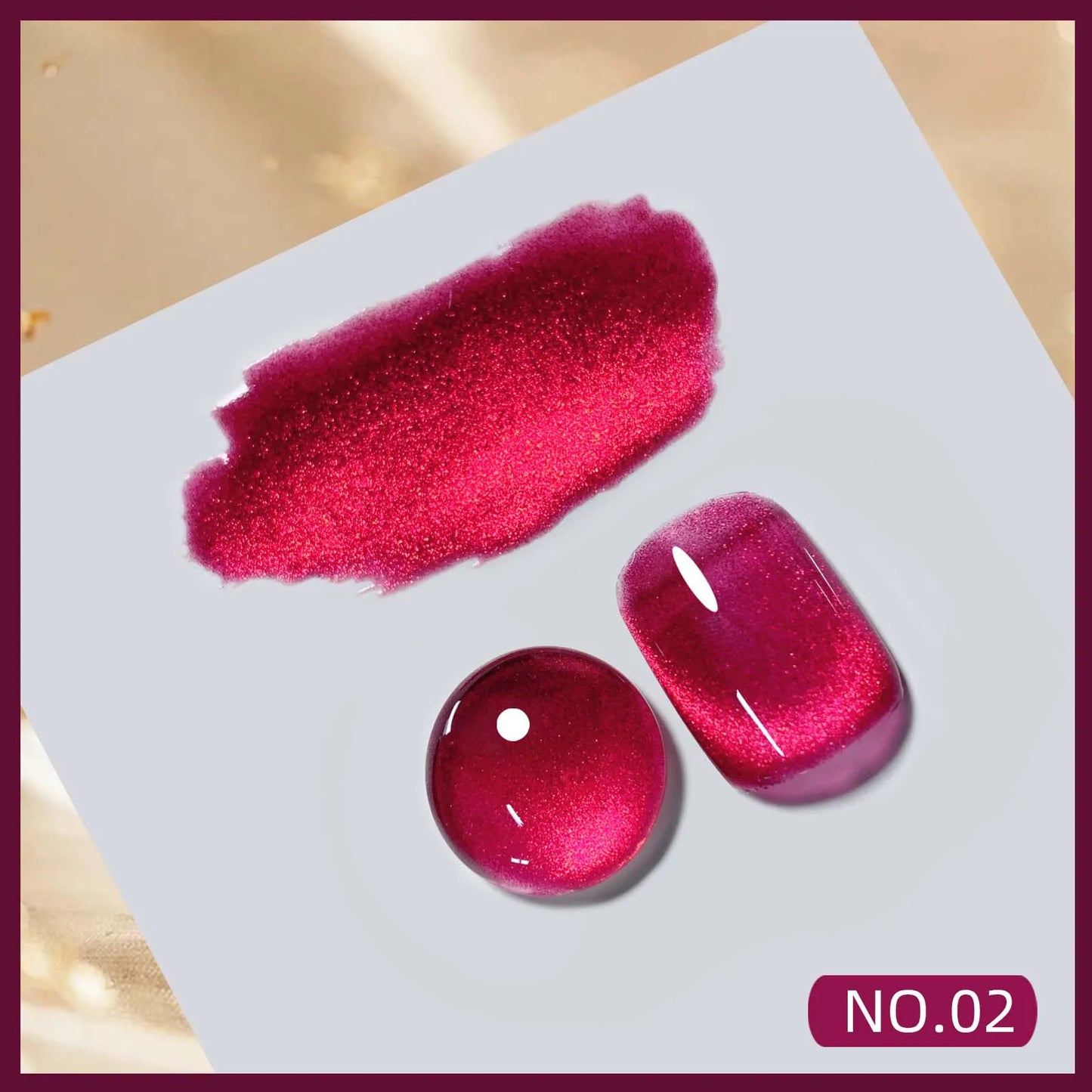 7.5ml Burgundy Cherry Red Glitter Jelly Ruby Cat Eye Nail Polish Gel Magnetic Nail Polish Gel Handmade Art Shiny Varnish UV Gel
