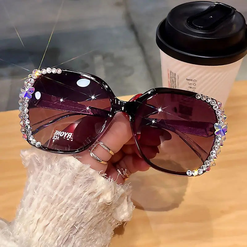 NEW Fashion HD Diamond Polarized Sunglasses Women Sun Glasses Ladies Driving Eyewear Woman UV400 Vintage Sun Glasses