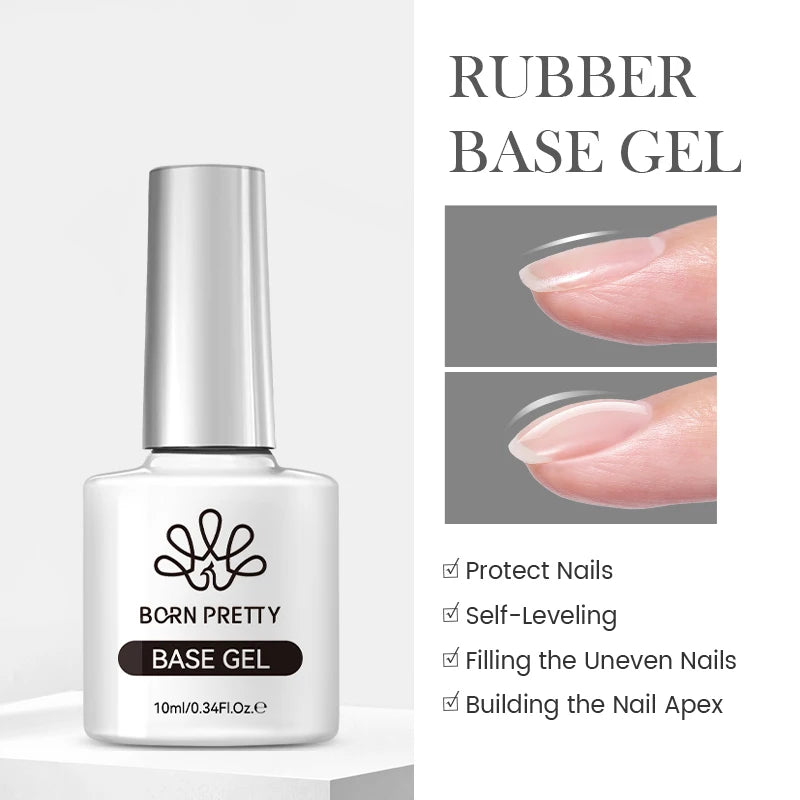 BORN PRETTY Sparkling Glass Bead Cat Magnetic Gel Nail Polish Flash White Spar Red Color Semi Permanent Soak Off UV Gel Varnish