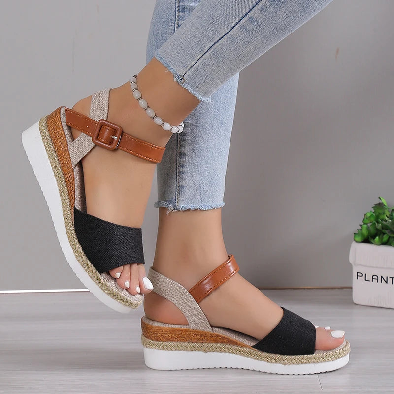 Shoes Sandals Women Summer Fashion Wedge Ladies Shoes Party Women's Sandals Plus Size Footwear Sandals Female