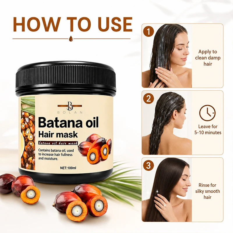 Bolan Hair Mask Dual Oil Control Moisturizer Conditioner Soft Smooth Frizz Damaged Repair Revitalize Hair Care