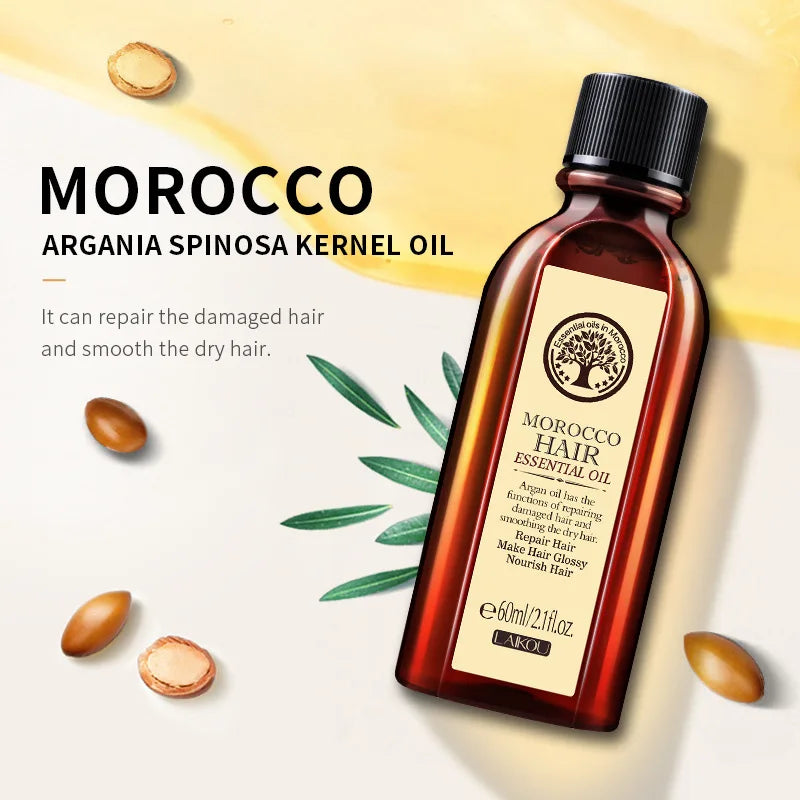 Moroccan Pure Argan Oil Leave-In Hair Treatment & Frizz Control