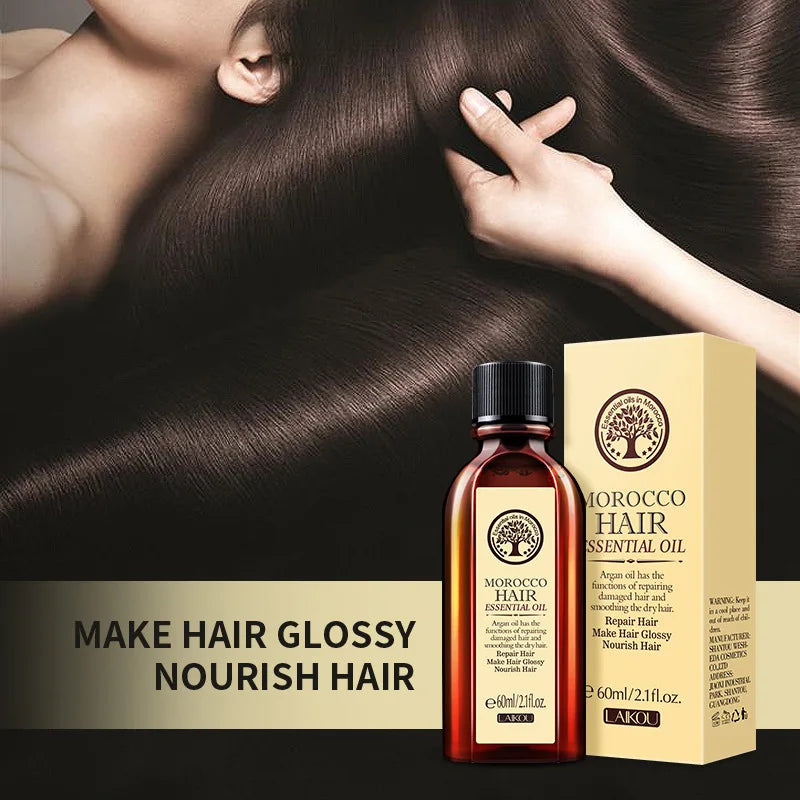 Moroccan Pure Argan Oil Leave-In Hair Treatment & Frizz Control