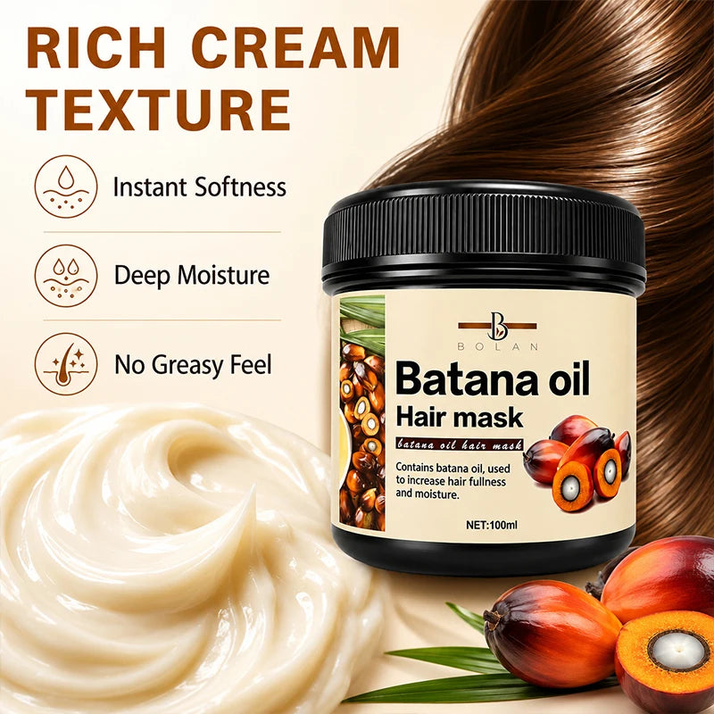 Bolan Hair Mask Dual Oil Control Moisturizer Conditioner Soft Smooth Frizz Damaged Repair Revitalize Hair Care