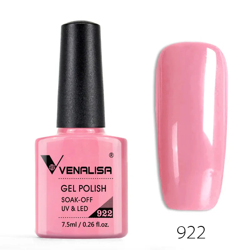 Venalisa Nail Gel Polish Full Coverage Beatuiful Color Glitter Color Matt Tempered Top Coat Soak Off Polish Gel Nail Manicure