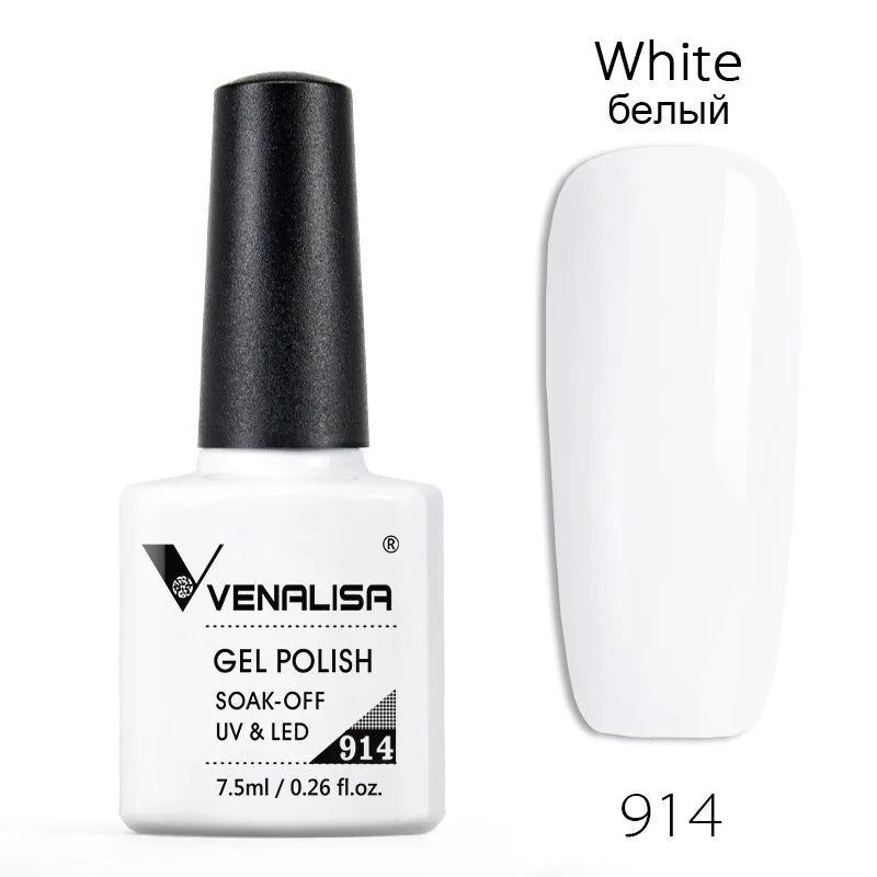 Venalisa Nail Gel Polish Full Coverage Beatuiful Color Glitter Color Matt Tempered Top Coat Soak Off Polish Gel Nail Manicure