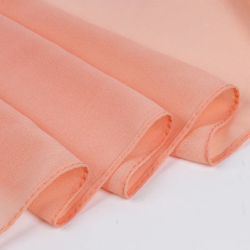 Premium Chiffon Hijab Scarf For Women Turban For Veil Scarves Muslim Hijabs For Woman Shawls For Veils Hijab Accessoires Ramadan