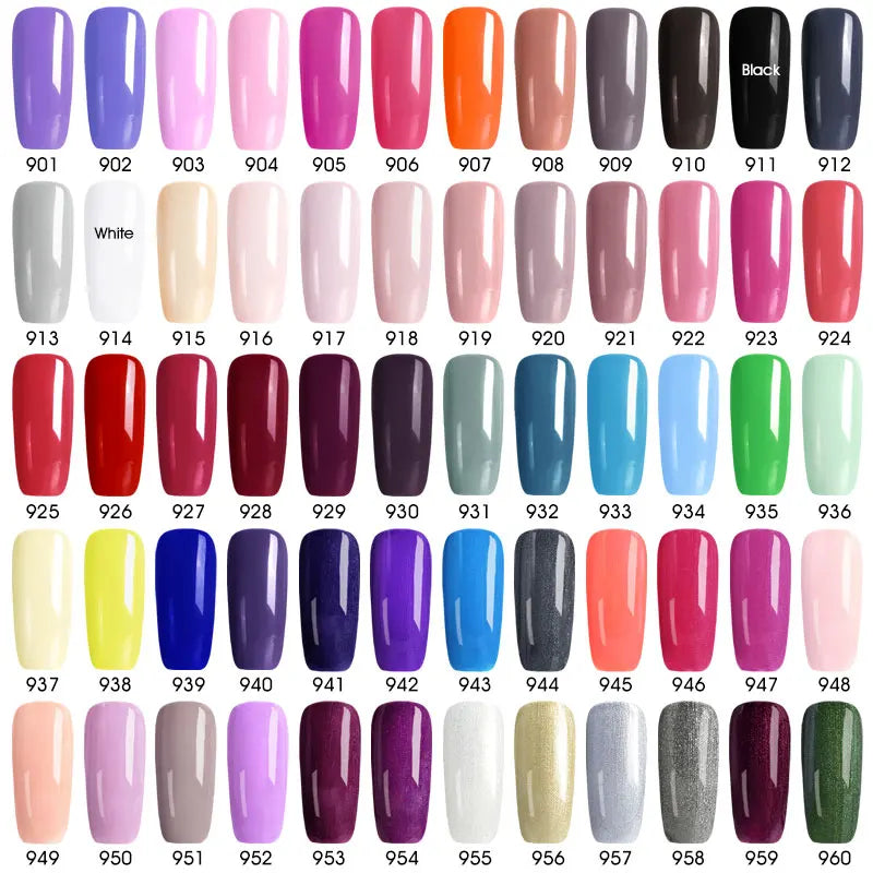 Venalisa Nail Gel Polish Full Coverage Beatuiful Color Glitter Color Matt Tempered Top Coat Soak Off Polish Gel Nail Manicure