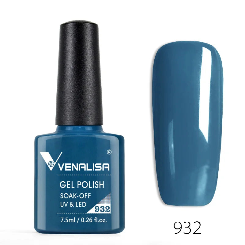 Venalisa Nail Gel Polish Full Coverage Beatuiful Color Glitter Color Matt Tempered Top Coat Soak Off Polish Gel Nail Manicure