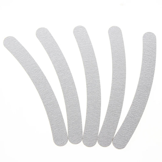 5Pcs 180/240 Double Sided Lime A Ongle Lixa De Unha Emery Board Nail Buffer Block Good Promotional Manicure Curved Nail File