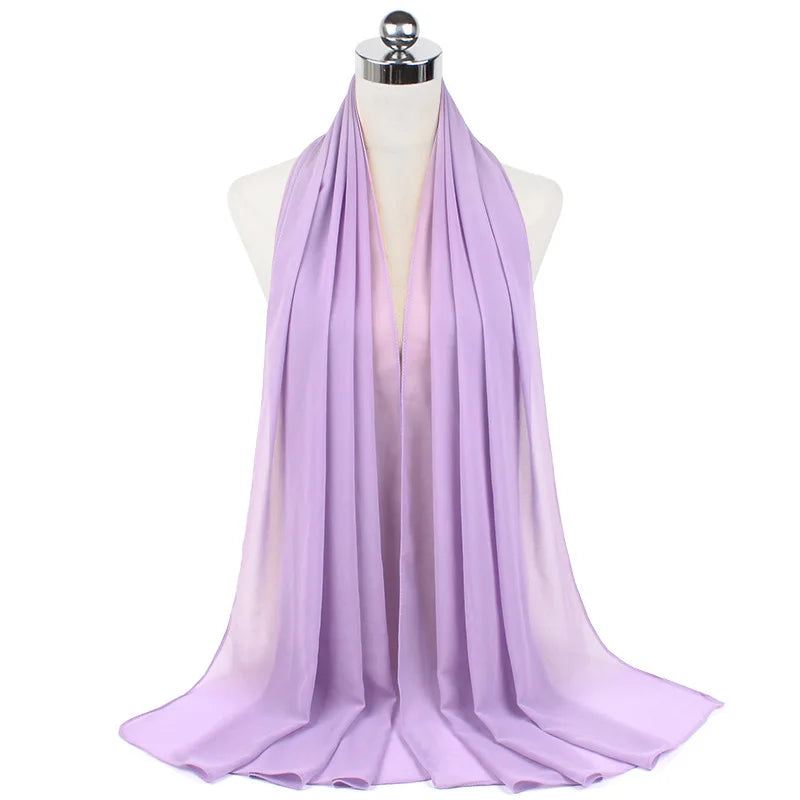 Premium Chiffon Hijab Scarf For Women Turban For Veil Scarves Muslim Hijabs For Woman Shawls For Veils Hijab Accessoires Ramadan