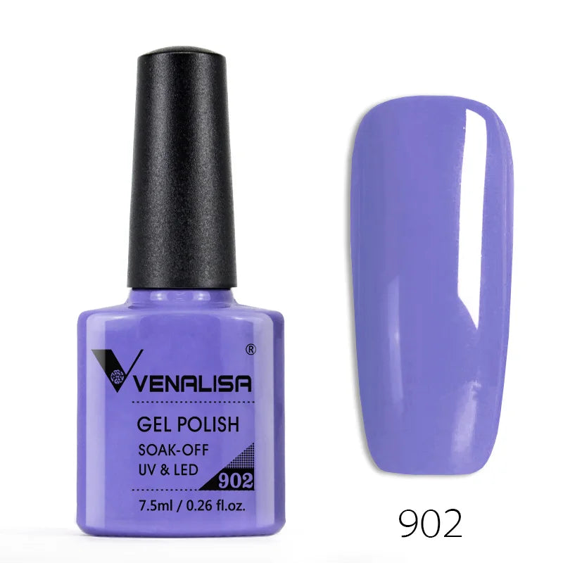 Venalisa Nail Gel Polish Full Coverage Beatuiful Color Glitter Color Matt Tempered Top Coat Soak Off Polish Gel Nail Manicure