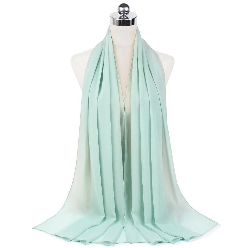 Premium Chiffon Hijab Scarf For Women Turban For Veil Scarves Muslim Hijabs For Woman Shawls For Veils Hijab Accessoires Ramadan
