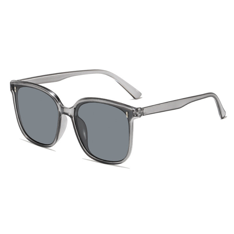 Metal Hinge Polarized Sunglasses for Women with Round Faces, High-End New Large Frame Anti-Uv Driving Sunglasses for Men
