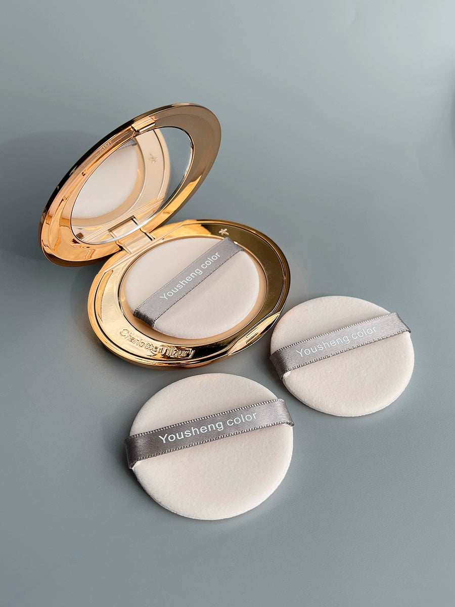 [Upgraded] Yousheng Color Double-Sided Flocking Powder Puff Delicate Comfortable Setting Powder Kiko Powder Makeup Special Puff