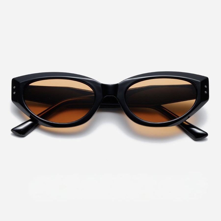 2025 New Style Functional Wind-style Cateye Sunglasses Women's Trendy Square-round Face Slimming High-grade Socialite Internet Celebrity Sunglasses