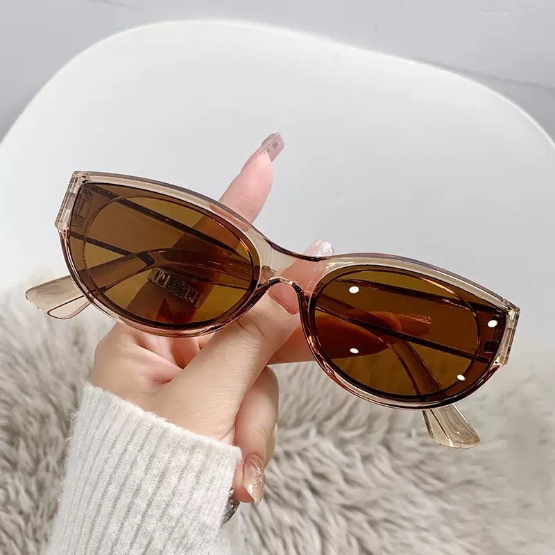 Cross-Border European and American Sunglasses for Men, Anti-Uv 2023 New Sunglasses for Women, Retro Cat-Eye Fashion Glasses Trendy