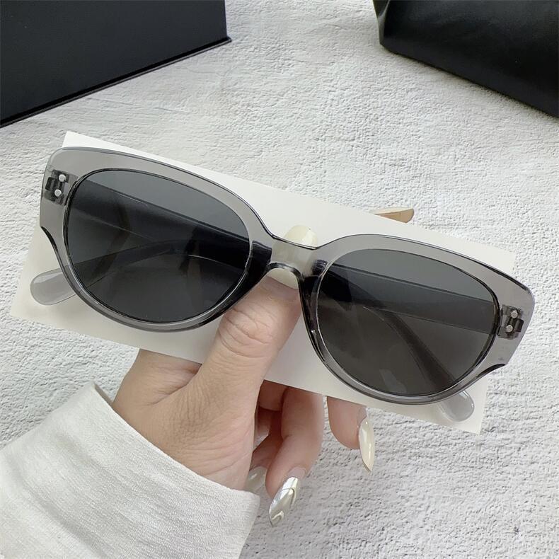 Wang Jiaer Same Style Sunglasses Women's High-end Korean Style Retro Sunglasses Men's Anti-ultraviolet Glasses 2024 New