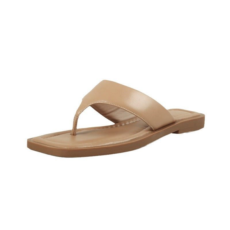 Fairy Flip-Flops Flat Two-Piece Roman Sandals Women's 2024 New Summer Sandals Women's Outwear Beach Sandals