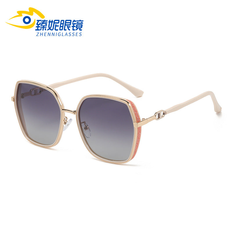 Sunglasses for Women 2026 New Style High-End Large Frame Suitable for Square and Round Faces Uv Protection Women's Sunglasses