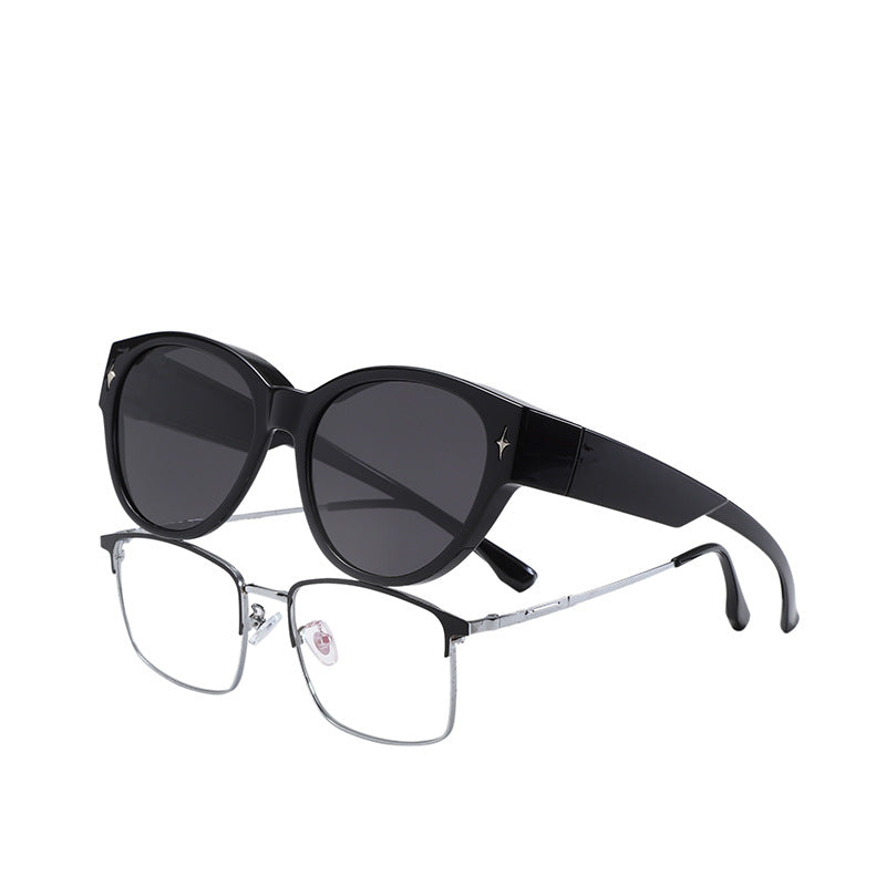 New TR Coated Fashion Sunglasses Polarized Sunglasses Myopia Glasses UV Protection Driver Driving Glasses 519