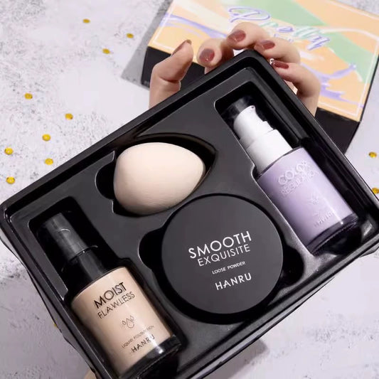 Tmall U Try to Use Big Brand Mini Set Formal Wear for Friends Foundation Face Powder Four-Piece Set U Try to Use U Choose