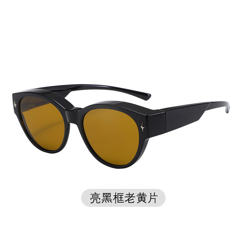 New TR Coated Fashion Sunglasses Polarized Sunglasses Myopia Glasses UV Protection Driver Driving Glasses 519