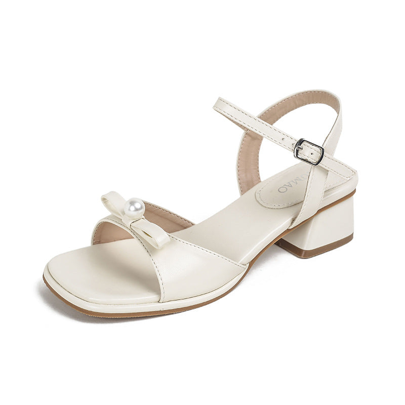 French-Style One-Strap Sandals for Women, 2026 Summer New Versatile Open-Toe Fashion Fairy Style High Heels to Match Dresses