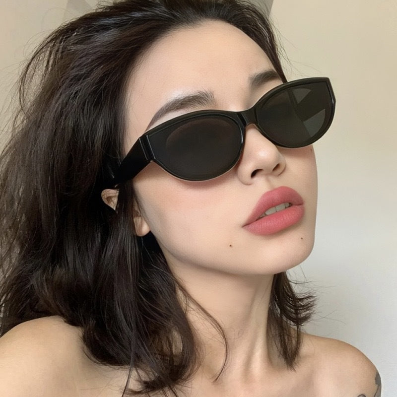 Cross-Border European and American Sunglasses for Men, Anti-Uv 2023 New Sunglasses for Women, Retro Cat-Eye Fashion Glasses Trendy
