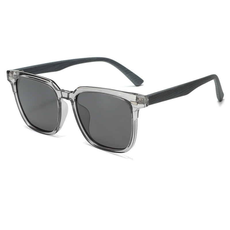 Internet famous fashion rice nail sunglasses polarizing glasses special sunglasses for driving wood grain leg sunglasses women's UV protection
