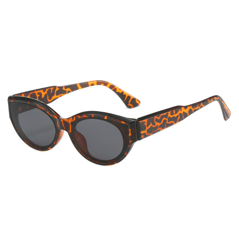 Cross-Border European and American Sunglasses for Men, Anti-Uv 2023 New Sunglasses for Women, Retro Cat-Eye Fashion Glasses Trendy