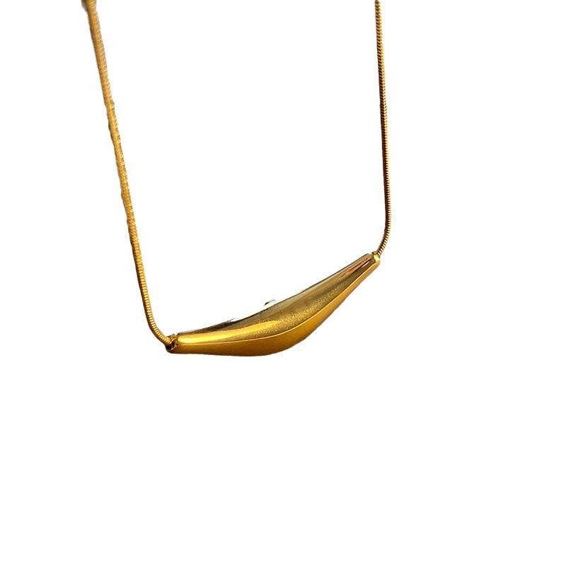 New Style Personalized Hip-Hop Niche All-Match Designer Collarbone Titanium Steel Necklace Women's Trendy Cool Spice Girl Jewelry Not Faded